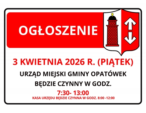 Zdjęcie do aktualności: Ogłoszenie  wiecej