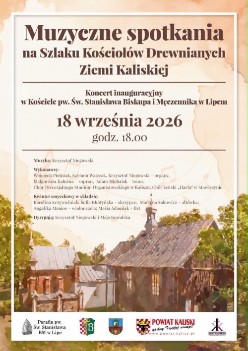Zdjęcie do aktualności: Koncert inauguracyjny w kościele pw. Św. Stanisława i Męczennika w Lipem wiecej